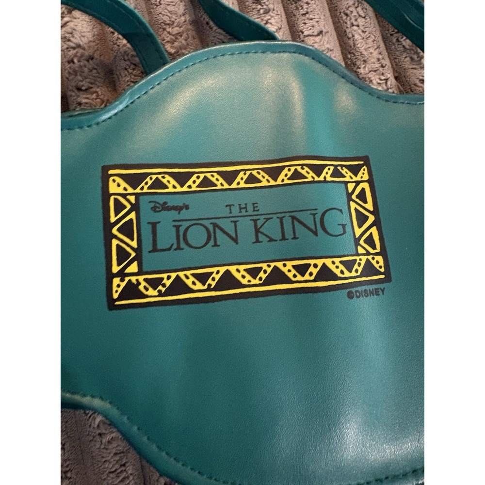 Vintage Disney The Lion King Simba Face Crossbody Purse 90s Faux Leather Bag - Picture 3 of 5